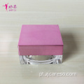 Embalagem Frasco para pó de 30g com tampa rosa galvanizada